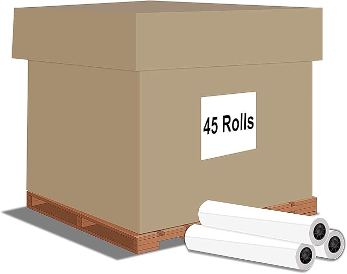 Alliance Wide Format Paper Rolls Bond Engineering (20lb | 45 Rolls, 22 In x 500 Ft | 3" Core)