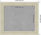 Amanti Art Silver Framed Magnetic Board 25x29 Medium Vision Board for use with Magnets, 100% Metal Sheet to Display Items as Office Decor or for Home Organization in mudroom, Kitchen or Kids Room
