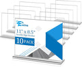 EHWINE 10 Pack Acrylic Sign Holder 8.5 x 11 Horizontal, Double-Sided Stand up Table Top Sign Holders, Clear Acrylic Picture Frame Menu Flyer Paper Holder Display Stand for Office Business Store Wedding Party