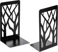 MSDADA Book Ends, Bookends, Book Ends for Shelves, Bookends for Shelves, Book Ends for Heavy Books, Bookend, Book Shelf Holder Stand for Home Decorative，Metal Bookends Stoppers, Black