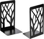 MSDADA Book Ends, Bookends, Book Ends for Shelves, Bookends for Shelves, Book Ends for Heavy Books, Bookend, Book Shelf Holder Stand for Home Decorative，Metal Bookends Stoppers, Black
