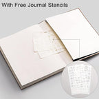 EMSHOI Dotted Journal Bullet Notebook, B5 Large Softcover Leather Journal, 192 Numbered Pages 100gsm Thick Dot Grid Notebook for Drawing Women Men Work School Supplies, 7.48"x10.15"-Green