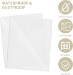 souG 15 Pack 8.5" x 11" Rigid Print Protectors, Clear Waterproof Hard Plastic Page Sheet Protectors, Paper Sleeves Photo Plastics Sleeves Hard Plastic Document Holder Birth Certificate Protector