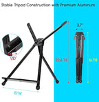MEEDEN 4pcs Tabletop Easels, Metal Stand for Painting & Display, Aluminum Desktop Art Easel, Foldable Portable Tripod Stand for Canvas, Paintings, Photos, Books, Signs