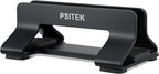 Psitek Aluminum Vertical Laptop Stand Dock Holder, Adjustable Slot Width 12-42mm, Space-Saving Upright Storage for MacBook and Laptops