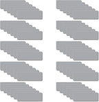 Magnetic Dry Erase Magnets Labels 3x1 inches, Reusable Name Tags, Organizing Schedules in Office/Classroom. Work on Fridge/White Board (Grey 60Pcs)