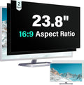 Mao Yeye [2 Pack] 23.8 Inch Computer Privacy Screen for 16:9 Aspect Ratio Widescreen Monitor, Eye Protection Anti Glare Blue Light Computer Monitor Privacy Filter, Removable 23.8 in Protector Film