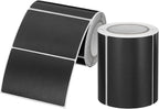 PATIKIL 2 x 3 Inch Rectangle Inventory Color Coding Labels 2 Roll, Square Self-Adhesive Inventory Label Stickers for Office Home Organization Name Tags, 250 Per Roll, Black
