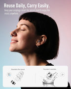 Hearprotek Concert Ear Plugs, 2Pairs Reusable high Fidelity Musician Ear Plugs for Concerts Loud Music-Noise Reduction Ear Protection earplugs for Rave,Festival,Music,Tinnitus Relief