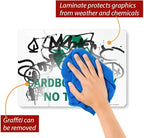 SmartSign 10 x 14 inch Cardboard Only - No Trash Recycling Sticker Label with Symbol, 3 mil Laminated Adhesive Polyester, Green and White, Made in USA