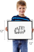 TSJ OFFICE Dry Erase White-Board - 12 X 16 Inches Portable Small Magnetic Whiteboard with Hooks for Wall, Mini Desktop Whiteboard 360 Degrees Revolving Double Sided Stand for Office, Home, School