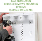 On-Q 42" Structured Media Enclosure with Hinged Cover Lock, 20 Gauge CRS, Versatile Mounting