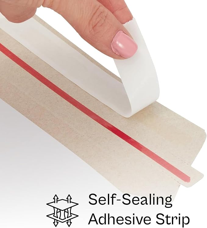 PSBM 100 PCS 7 x 9 Inch White Rigid Photo Mailers, Cardboard Shipping Envelopes, Mailers for Shipping Photos, CDs, Documents, Catalogue, Or any Flat Object