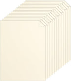 Silunkia 120 Sheets Cream Cardstock 8.5 x 11 Off White Paper, 250gsm/92lb Ivory Card stock Certificate Paper for DIY Cards Making, Menus, Business Cards, Greeting Cards, Invitations
