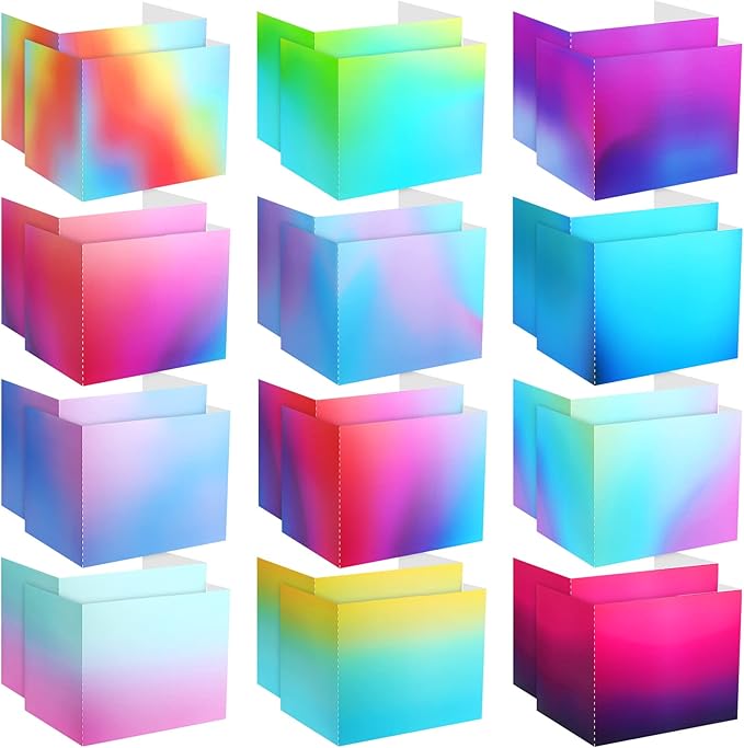 SATINIOR 24 Pcs Desk Dividers for Students, 12 Colors Testing Dividers Privacy Folders for Classroom Must Have Bulk, Study Panel for School Teacher Student Study Supplies(Bright Style)