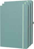 ONAVIA A4 Lined Journal Notebook, 8mm Ruled Notepad, Journaling for Writing, Work, School, Travel and Note Taking, Hardcover 160 Pages (80 Sheets) 8.27 x 11.6 inches (3 Pack Midnight Green)