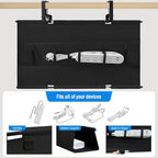 Under Desk Cable Management Tray, 36-Inch Heavy Duty No-Drill Clamp & Screw Mount Cord Organizer, Holds Power Strip & Large Adapters for Home Office, Gaming Desk, Study Room