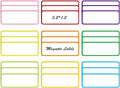 27pcs(3.2 x 1.2) Magnetic Dry Erase Labels，Magnets Sticker，11 Colors Reusable Erasable Cards Name Tags for Home, Refrigerator, Office, Student Lockers