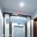 iSYFIX Exit Sign – 2 Pack 12x4 Inch – 100% Rust Free .040 Aluminum Signs, Laminated for Ultimate UV, Weather, Scratch, Water and Fade Resistance, Indoor and Outdoor, Exit Signs for Exterior.