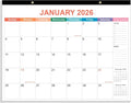 Desk Calendar 2026 - Calendar 2026-2027 from January 2026 to June 2027, 18 Months Calendar with Thick Paper for Office, Home, School Organizing, 14.5" X 11.5", Colorful