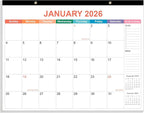 Desk Calendar 2026 - Calendar 2026-2027 from January 2026 to June 2027, 18 Months Calendar with Thick Paper for Office, Home, School Organizing, 14.5" X 11.5", Colorful