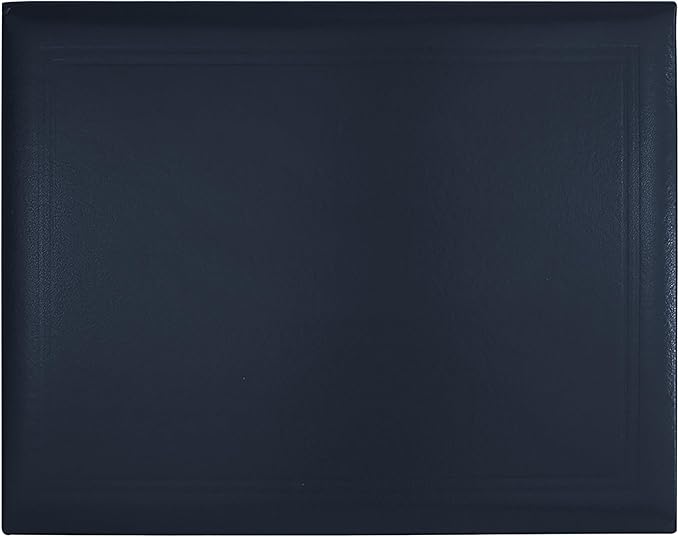 GraduationMall 8.5"x11" Smooth Padded Diploma Cover Certificate Holder Darkblue,2-Packs