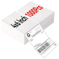 4"×6" Direct Thermal Shipping Label, Fanfold Thermal Label 1000 Packs (500packs Per Stack) Permanent Adhesive, Compatible with Zebra, Rollo, Jadens, Nelko