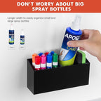 Banafich Magnetic Dry Erase Marker Holder, Acrylic Magnet Pen Holder for Whiteboard, Refrigerator, Magnetic Fridge Organizer for Office, Classroom, Whiteboard Maker Holder, Locker Organizer(Black)