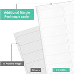 L LIKED Printable Address Labels, 1" x 2-5/8", 3,000 Stickers, 30 per Sheet, Mailing Labels for Envelopes (100 Sheets)