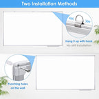 Dry Erase Board 72 x 40 Inch, Large Magnetic White Board for Wall, Maxtek Aluminum Frame Erase Board Presentation Wall-Mounted Marker Board with a Long Pen Tray for Classroom, Office & Home