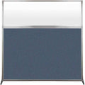 Versare Hush Screen Portable Room Divider | Workstation Wall Divider | Freestanding Privacy Hush Panels | Frosted Windows | Fabric Office Divider Screen | Great for Room Separation
