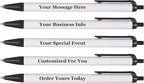 RevMark Personalized Ballpoint Pen, Custom Printed Name, Business or Event Information, Timeless Advertising, USA Made Pens, Promotional Marketing, Smooth Black Ink, Bulk Pack (Black,100 Ct.)