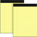 Roneky Legal Pads 8.5 x 11 Yellow Note Pads, 2 Pack College Ruled Notepads 8.5 x 11 Lined Paper, Yellow Notebook Paper Writing Pads 30 Sheets Per Legal Pads 8.5x11 for Home Office School Supplies
