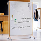 VieFantaisie 2 PCS Magnetic Pen Marker Holder, Magnetic Dry Erase Marker Holder, Magnet Pen Pencil Storage for Fridge, Whiteboard, School, Office, Home, White