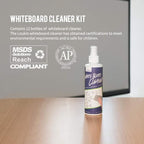 loukin Non-Toxic Whiteboard Cleaner, 8.5 fl oz Dry Erase Board Cleaner, White board Cleaning Spray, Removes Stubborn Marks from Whiteboards, Chalkboard (12-Pack)