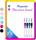 VUSIGN Small White Board Dry Erase, 11''x14'' Magnetic Dry Erase Board, Mini Whiteboard with Markers for Students, Fridge, Wall, Locker