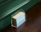 SEVENY 1 PACK 3x5 Acrylic Index Card Holder Business Card Display Stand for Desk File Note Clear Postcard Stand Index Card Rack Acrylic Business Card Stand for Office Business Classroom (No Card)