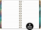 HARDCOVER 2026 Planner, 5.5"x8": 14 Months (November 2025 - December 2026), Daily Weekly Monthly Planner, Yearly Agenda, Bookmark, Pocket Folder and Sticky Note Set (Teal Gold Marble)