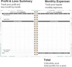 Heveboik Income & Expense Log Book - A4 Income and Expense Tracker for Small Business, Accounting Bookkeeping Tracking for Woman and Man, 8" x 10.5", Teal Floral