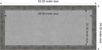 Amanti Art Silver Framed Magnetic Board 24x52 Oversize Vision Board for use with Magnets, 100% Metal Sheet to Display Items as Office Decor or for Home Organization in mudroom, Kitchen or Kids Room