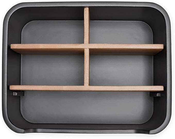 SZYRL Stylish Desk Organizers and Remote Control Holders in Black, Pen Phone Holder Organizer, Multi-Purpose Caddy Storage Accessories for Office Desktop Coffee Table Bedside Nightstand