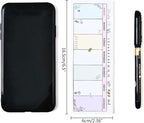 Weekly Organizer Long Strip Planner Notebook Pads Random Patterns for Goal Tasks Ideas Notes