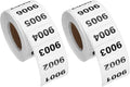 PATIKIL 0.8 x 1.6 Inch Inventory Number Sticker, 2 Roll 9001 to 10000 Consecutive Number Labels Self-Adhesive Labels Tag 1000 Stickers for Office Warehouse Numbering Classification, Black