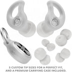 CURVD Live Stylish High-Fidelity Concert Earplugs for Live Events up to 14 dB Noise Reduction, 5 Tip Sizes & Carry Case