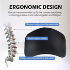 Really Supportive Lumbar Support Pillow for Car, 100% Memory Foam Lumbar Pillow with Breathable Removable Cover, Ergonomic Design - Back Pillow for Car Seat/Back Pain Relief(Timeless Black, 1PC)