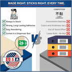 2026 Year Labels, Doctor Stuff 2026 Chart Stickers, Green Color Coded, Col'R'Tab/Tabbies Style, USA Made Year Stickers for End Tab File Folders, 500/Roll, 1 Roll, 3/4" x 1-1/2"
