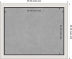 Amanti Art Silver Framed Magnetic Board 38x46 X-Large Vision Board for use with Magnets, 100% Metal Sheet to Display Items as Office Decor or for Home Organization in mudroom, Kitchen or Kids Room