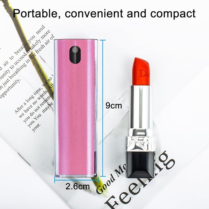 Screen Cleaner Touchscreen Mist Spray, walrfid Cleaning Kit for Electronic Smart Phone TV, Laptop, Tablet, PC, Computer LCD Flat Screens, Eyeglasses, Compatible with iPhone iPad MacBook Pro - Hot Pink