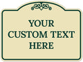 Custom Decorative Sign, Personalized Metal Sign for Business, Driveway, Home, Airbnb, Office Door Plaque, Green Border Sign, 18x24 Inches, ACM, Fade Resistant, Made in USA by Sigo Signs