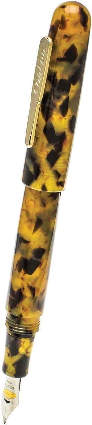 Conklin All American Fountain Pen in Tortoiseshell – Medium Nib, Vintage Design & Superior Craftsmanship – Ideal Gift for Professionals & Pen Collectors
